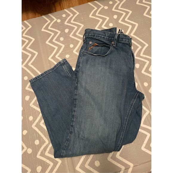 Ariat Denim Jeans M3 Loose Light Wash Jeans 38x32 - Picture 3 of 6